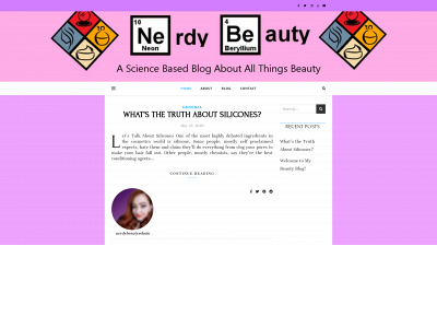 nerdybeauty.com snapshot