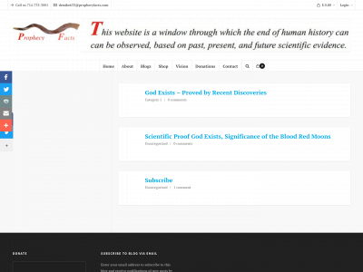 prophecyfacts.com snapshot