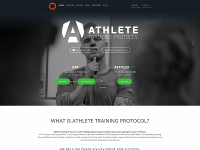 athletetrainingprotocol.com snapshot