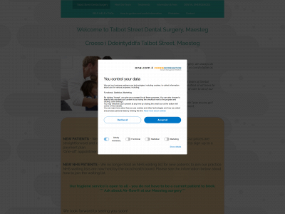 talbotstreetdental.com snapshot