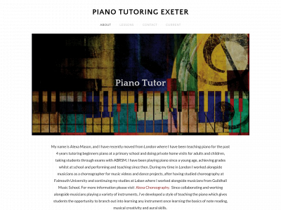 www.pianotutor-exeter.co.uk snapshot