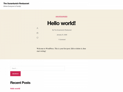 xunantunichrestaurant.bz snapshot