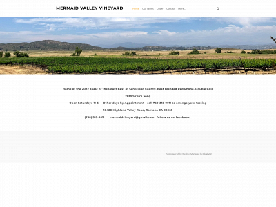 mermaidvalleyvineyard.com snapshot