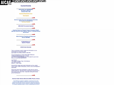 aicae.org snapshot