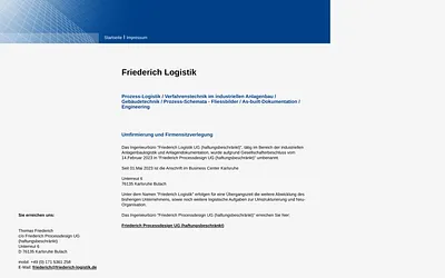friederich-logistik.de snapshot