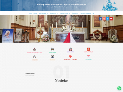 parroquiacorpuschristi.org snapshot