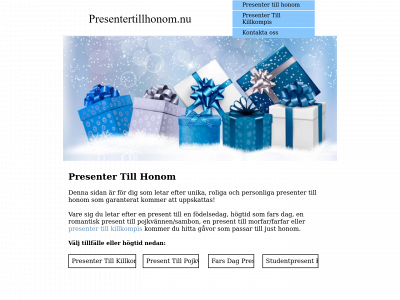 presentertillhonom.nu snapshot