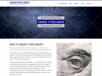 finance4freelancer.com snapshot