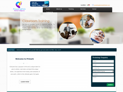 primarkinfotech.com snapshot