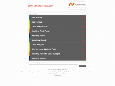 gethealthystayactive.com snapshot