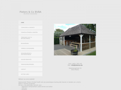 pietersco.be snapshot
