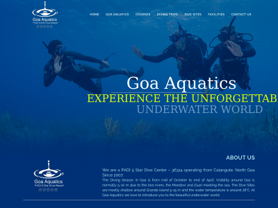 www.goaaquatics.com snapshot