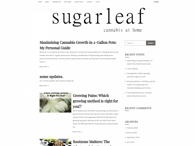 thesugarleaf.ca snapshot