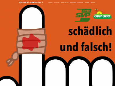 stimmrechtsalter.ch snapshot