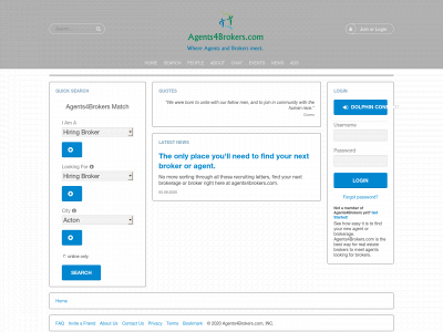 agents4brokers.com snapshot