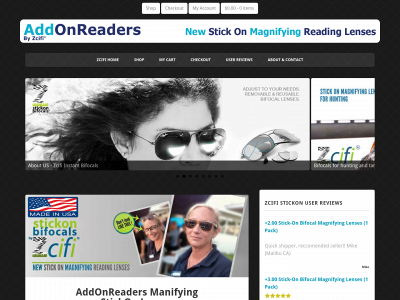 zstickonbifocals.com snapshot