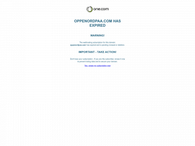 oppenordpaa.com snapshot