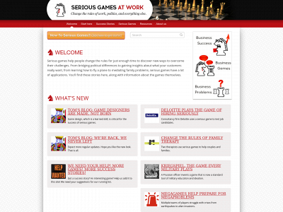seriousgamesatwork.org snapshot