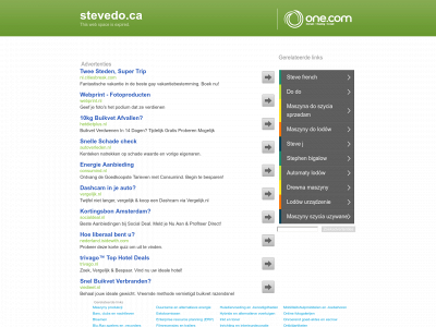 stevedo.ca snapshot