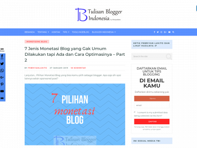 tulisanbloggerindonesia.com snapshot
