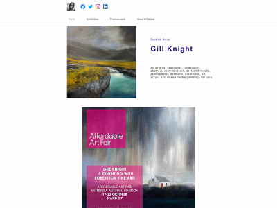 gillknightart.co.uk snapshot