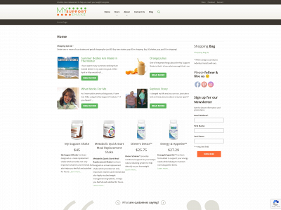 mysupportproducts.com snapshot