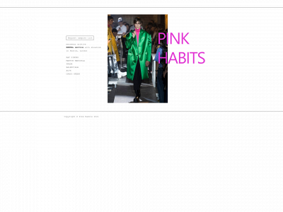 pinkhabits.com snapshot