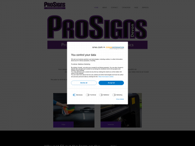 prosignsandgraphics.co.uk snapshot