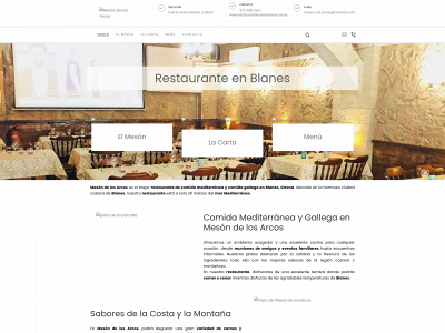 www.restaurantemesonlosarcos.es snapshot