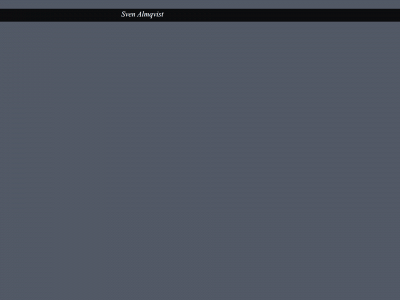 svenalmqvist.se snapshot