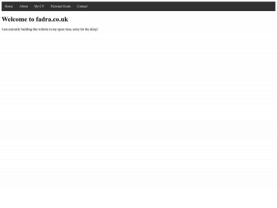 fadra.co.uk snapshot