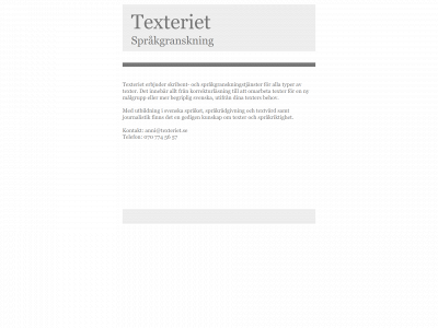 texteriet.se snapshot
