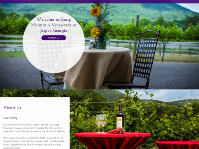 sharpmountainvineyards.com snapshot