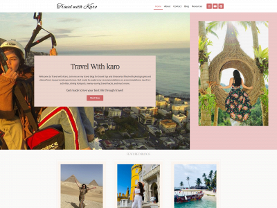 travelwithkaro.com snapshot