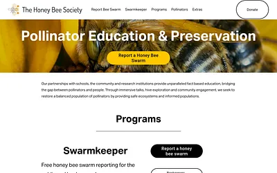 www.thehoneybeesociety.org snapshot