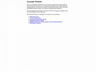www.exmple.com snapshot