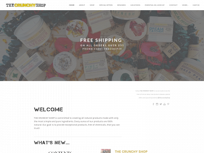 www.thecrunchyshop.com snapshot
