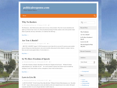politicalresponse.com snapshot