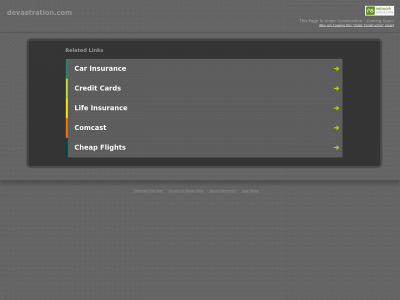 devastration.com snapshot