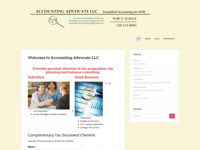 accountingadvocatellc.com snapshot