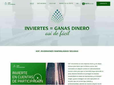 adfinversiones.com snapshot