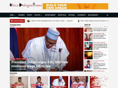 www.africadialoguetimes.com snapshot