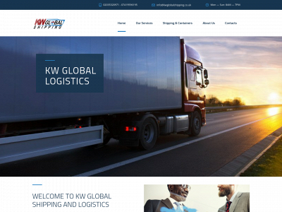 kwglobalshipping.com snapshot