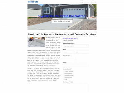 www.fayettevilleconcreteservices.com snapshot