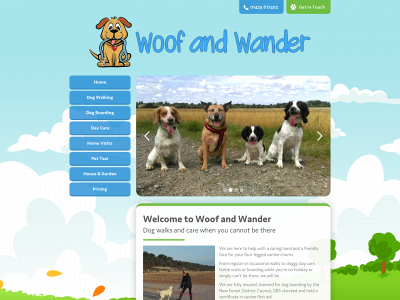 woofandwander.co.uk snapshot