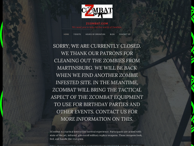 zcombat.com snapshot