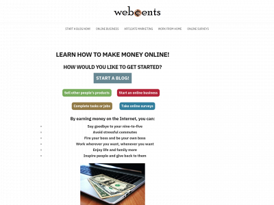 webcentsblog.com snapshot