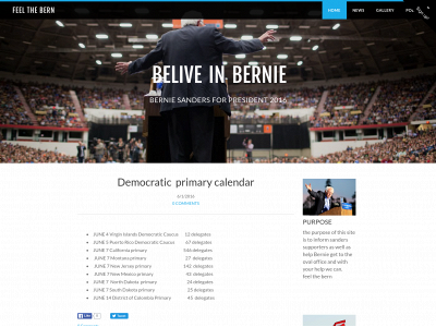 beleveinbernie.weebly.com snapshot