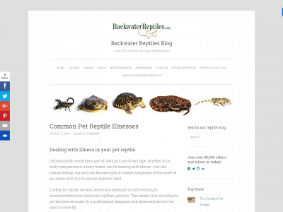 backwaterreptilesblog.com snapshot