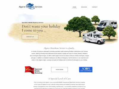 www.algarvemotorhomeservices.com snapshot